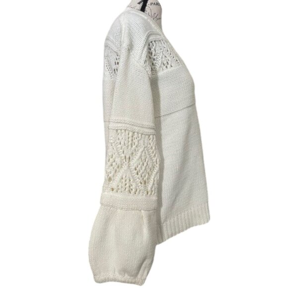 Anthropologie Moth Cindy Balloon Sleeve Sweater - Picture 2 of 10